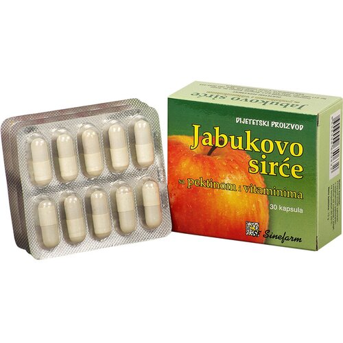 Sinefarm Kapsule jabukovog sirćeta sa pektinom i vitaminima 30/1 Slike