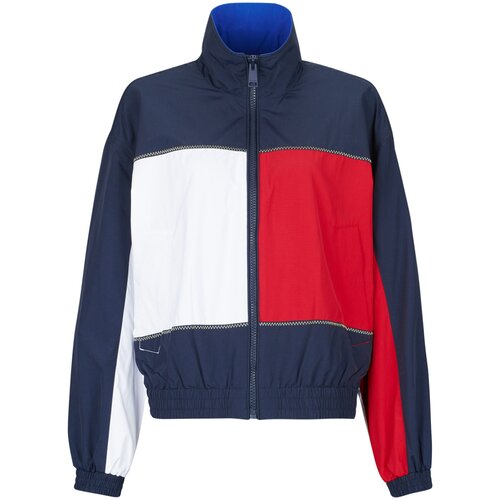 Tommy Jeans TJW FLAG HIGH NECK JACKET Plava Slike