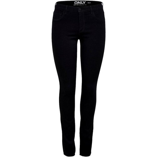 Only Kavbojke slim VAQUERO NEGRO MUJER 15129693 Črna Slike