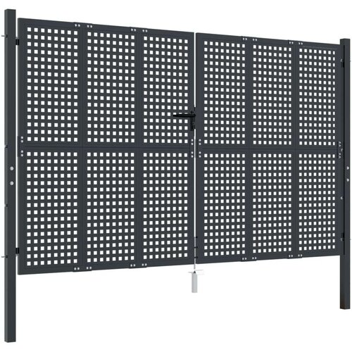  Vrata antracit 300 x 225 cm čelična Slike