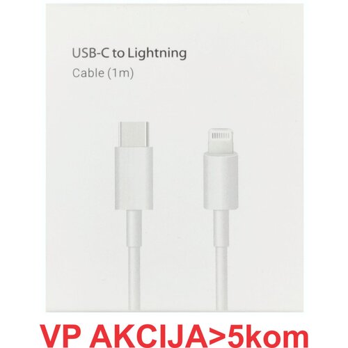 Gembird CCP-AMCM-AMLM-1.0M ** 20W pd kabl usb-c na litening, USB3.0, 1m, white (239) Slike