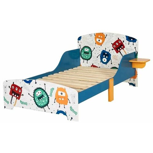 Kinder Home dečiji drveni krevet sa zaštitom monster 140x70 Slike