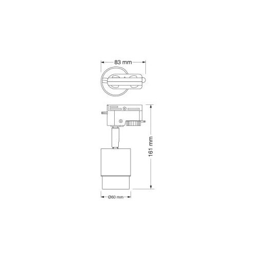 Osram BEAM crni monofazni &amp;scaron;inski reflektor 6W Slike