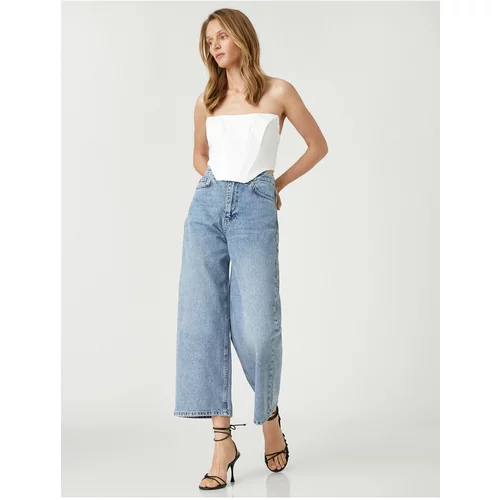 Koton Wide Leg Jeans High Waisted Jeans - Bianca Crop Jeans