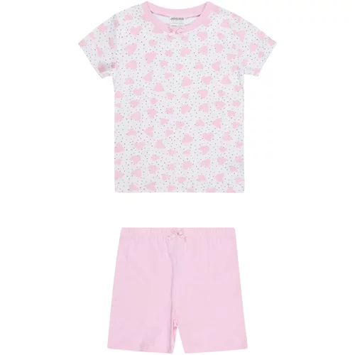 JACKY Pidžama set siva / roza / bijela
