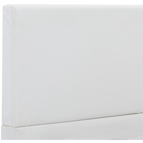  Okvir za krevet od umjetne kože bijeli 90 x 200 cm Slike