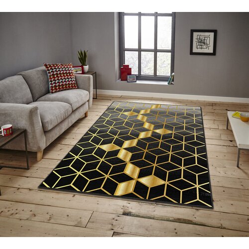 Conceptum Hypnose tepih asr Crpt-97, pravougaoni, 80x140 cm, crni Cene