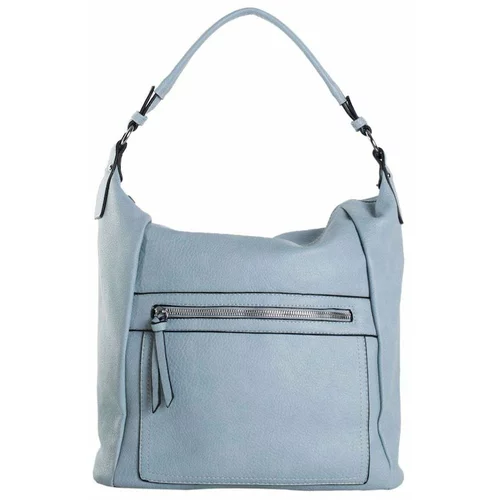 Fashion Hunters Light blue women's shoulder bag with pocket