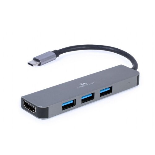 Docking station USB adapter Type-C to HDMI + USB HUB 3.2 GEMBIRD A-CM-COMBO2-01 Slike