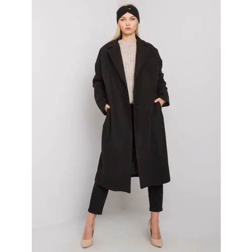 Fashion Hunters Black women's long coat