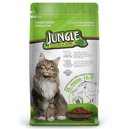Jungle Baby Jungle Hrana za mačke, Piletina i riba, 1.5 kg Slike