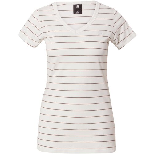 G-star Raw Majica &amp;#039;Eyben&amp;#039; rjava / bela Slike