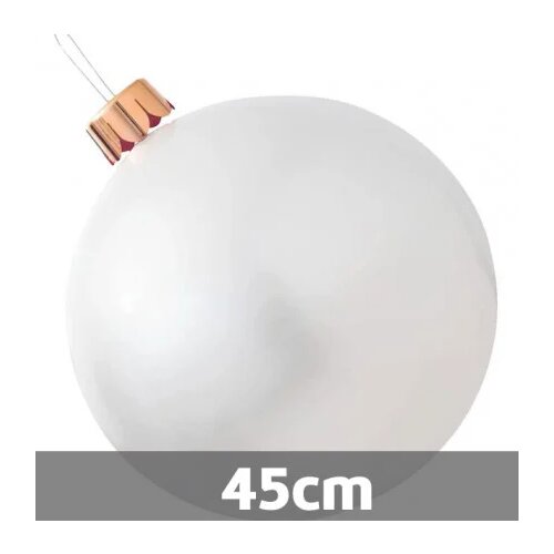 Olimp Sport Ornamento Novogodišnja kugla 45cm - Bela Cene