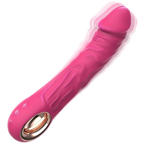 SuperLove Realistic Powerful G-Spot Vibrator Pink Cene