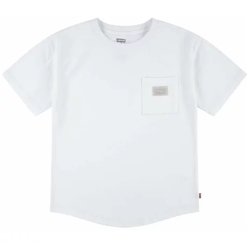 Levi's Otroška kratka majica bela barva