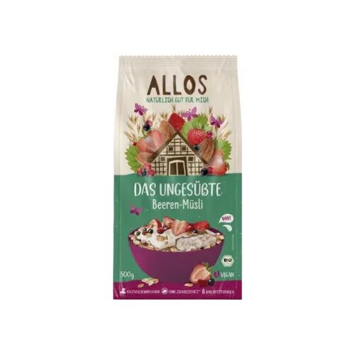 Allos Bio nezaslađeni muesli s bobičastim voćem - 500 g Cene