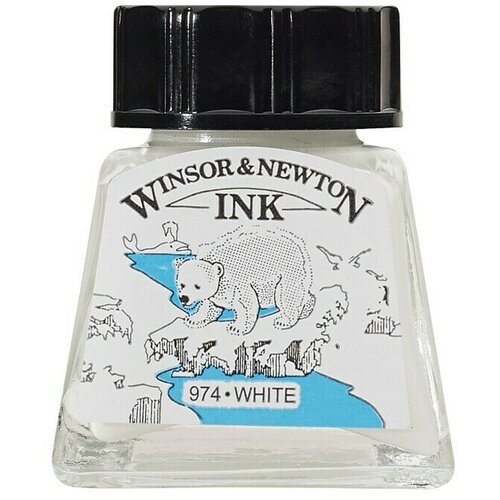 WINSOR & NEWTON Tinta za crtanje (Bijele boje, 14 ml, Boca) Cijene