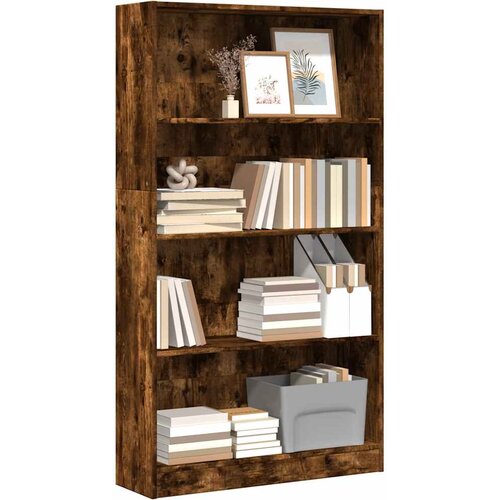  Regal za knjige boja hrasta 80x24x143 cm od konstruiranog drva Cijene