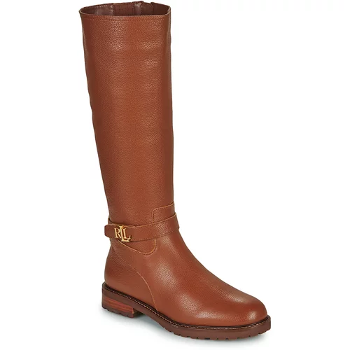 Polo Ralph Lauren HALLEE-BOOTS-TALL BOOT Smeđa