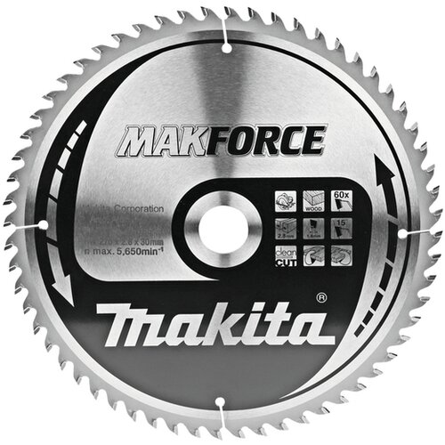 Makita List za testeru od tvrdog metala, MAKForce, sa 60 zubaca B-08573 Cene