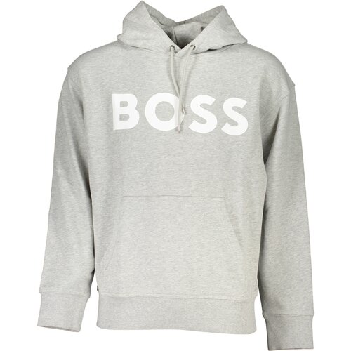 Boss HUGO MEN&amp;amp;#39;S GRAY ZIPLESS SWEATSHIRT Slike