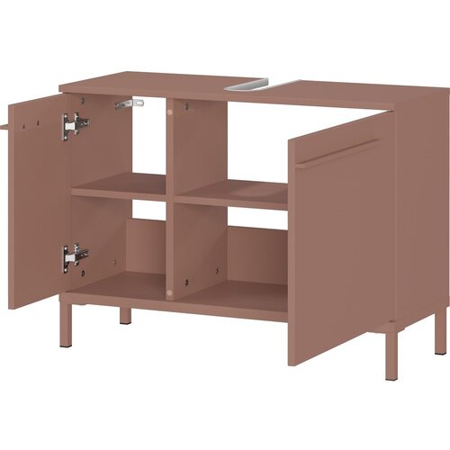 Germania Rjava omarica za pod umivalnik v mat dekorju 80x59 cm Laurino &amp;ndash; Slike