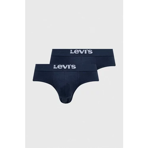 Levi's Slip gaćice 2-pack za muškarce, boja: tamno plava