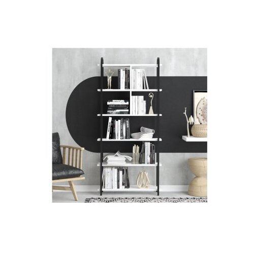 Hanah home polica za knjige roza black white Slike