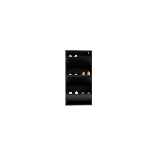 Hanah home ormar za cipele 3 piece metal black Slike