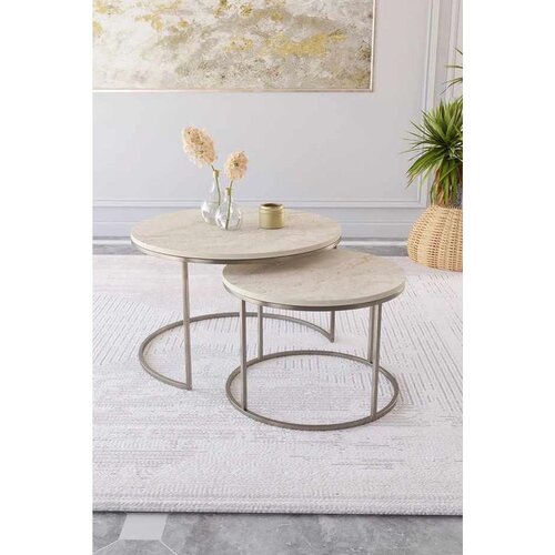 Hanah home Milas set klub stolova, antik / travertin Slike