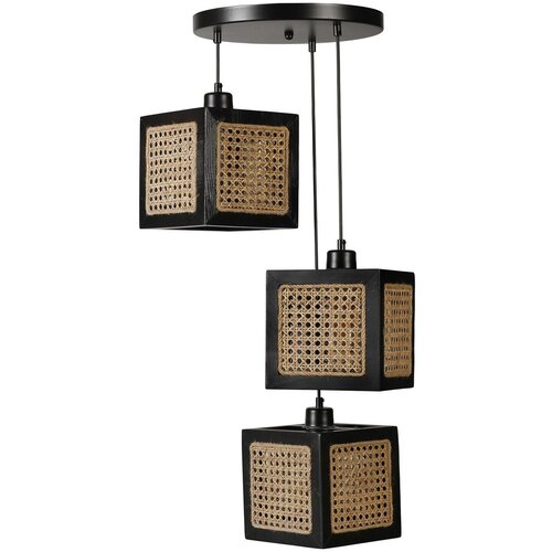 Opviq kumsal 8701-3 rattanblack chandelier Cene