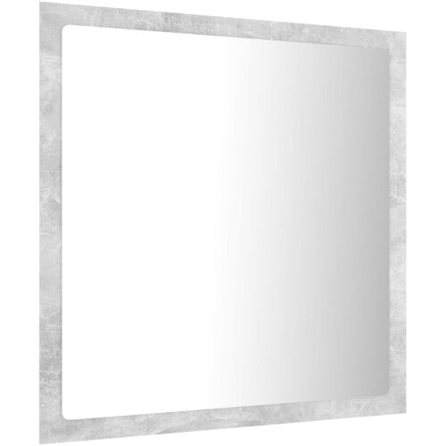  LED kupaonsko ogledalo siva boja betona 40x8,5x37 cm akrilno Slike