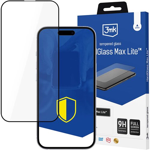 3mk HARDGLASS MAX LITE BLACK KALJENO STEKLO ZA APPLE IPHONE SE 4, (21976220) Cene