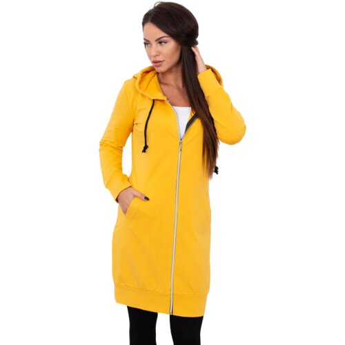 Kesi Women's long hoodie - mustard Cene