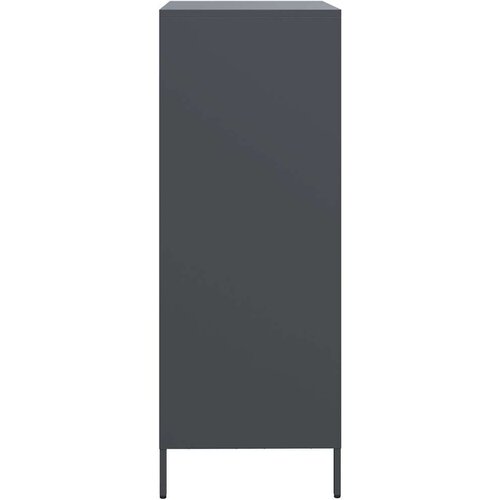 VidaXL Visoka omara antracit 68x39x103,5 cm jeklo Slike