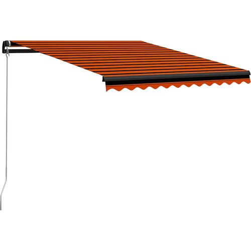 Tenda na ručno uvlačenje 350 x 250 cm narančasto-smeđa Cijene