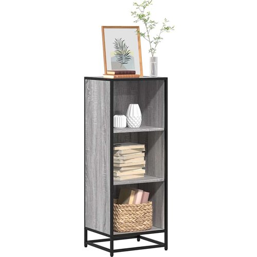 VidaXL Knjižna omara siva sonoma 40x35x107,5 cm Slike