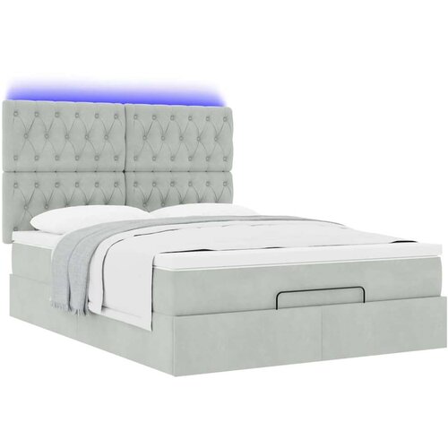  Otomanski krevet s madracima i LED 140x190 cm bar&amp;scaron;unasti Slike