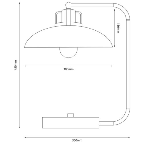  Stona lampa FELIX 1xE27/60W/230V bela Slike
