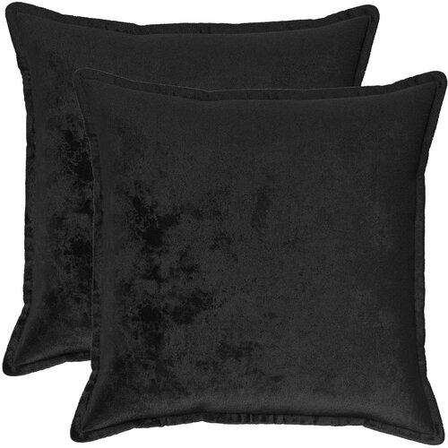  Presvlaka za jastuk 2 pcs HOUTEN Crna 65 x 65 cm Flanel Cijene
