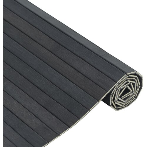  Tepih pravokutni sivi 70 x 200 cm od bambusa Slike