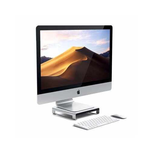 Satechi Aluminum Monitor Stand Hub for iMac, Srebro Slike