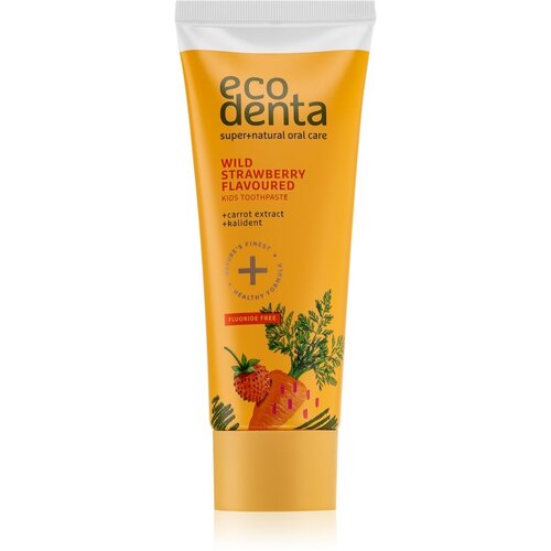 Ecodenta Toothpaste Wild Strawberry Flavoured zobna pasta za otroke z okusom jagode 75 ml Slike