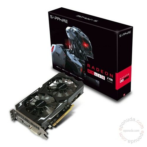 Sapphire AMD Radeon RX460 2GB GDDR5, PCI-e HDMI/DP/128bit/ 11257-00-20G grafička kartica Slike