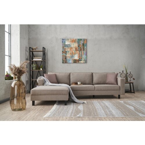 Wallity ugaona garnitura kale linen 258x83x181cm krem Slike