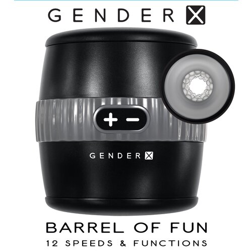 Evolved Barrel of Fun Masturbator Black Cene