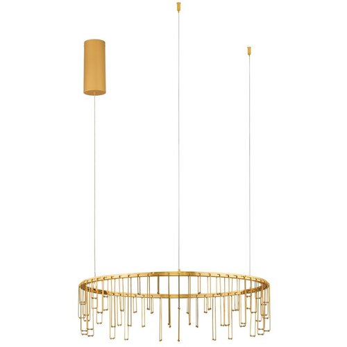 Nova Luce Aluminijasta LED zatemnitvena viseča svetilka v zlati barvi &oslash; 65 cm Stellar &ndash; Cene