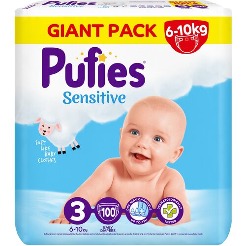 Pufies pelene Giant pack sensitive Cene