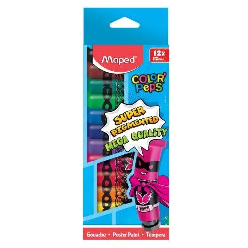 Maped tempera boјe /12 12 ml kutiјa 810510 Slike