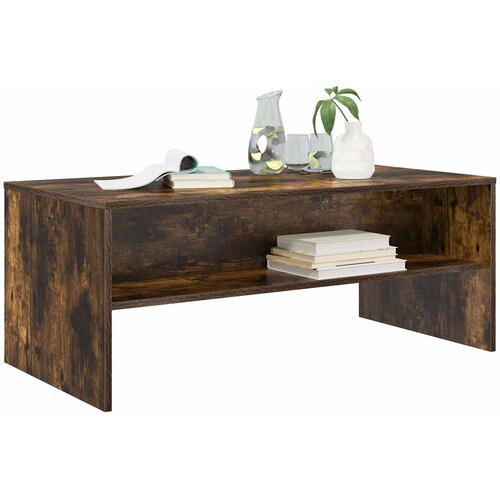  Kava Stol Dimljeni hrast 100 x 50 x 40 cm Konstruirano drvo Slike